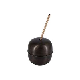 Turna Bakır TURNA0485-3 250 ml Apple Cocktail Oksit Düz Pipetli Bardak