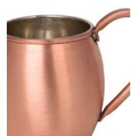 Turna Bakır TURNA0493-4 500 ml Moscow Mule Skoç Düz Bardak