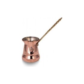 Turna Bakır TURNA1244-1 No: 1 Sultan Kırmızı Makine Dövme Kalın Pirinç Kulp Cezve
