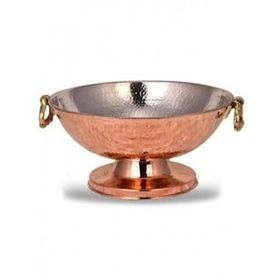 Turna Bakır TURNA2562-1 32 cm Punch Kırmızı El Dövme Sunum Kase