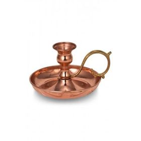 Turna Bakır TURNA2581-1 Kırmızı Düz Alem Mumluk