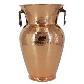 Turna Bakır TURNA2611-1 Güldane Kırmızı El Dövme Vazo