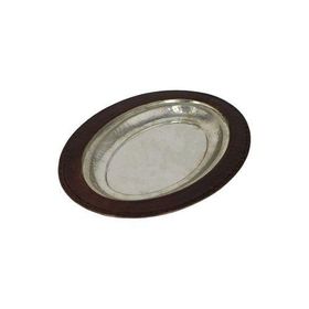 Turna Bakır TURNA4418-3 25 cm Piyade Oksit El Dövme İskender Kebap Kayık Sunum Tabağı