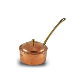 Turna Bakır TURNA4802-1 14 cm Dalyan Kırmızı El Dövme Kapaklı Sosluk