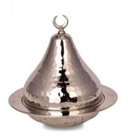 Turna Bakır TURNA5824-2 14 cm Heybeli Nikel El Dövme Şekerlik