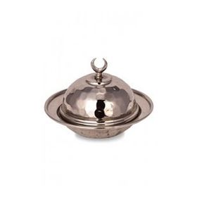 Turna Bakır TURNA5852-2 9 cm Saka Nikel El Dövme Yuvarlak Lokumluk