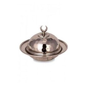 Turna Bakır TURNA5852-2 9 cm Saka Nikel El Dövme Yuvarlak Lokumluk