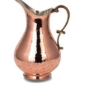 Turna Bakır TURNA7256-1 No: 2 Maraş Kırmızı El Dövme Sürahi
