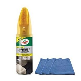 Turtle Wax 400 ml Fırçalı Koltuk Döşeme Temizleyici + 3 Adet Mikrofiber Bez