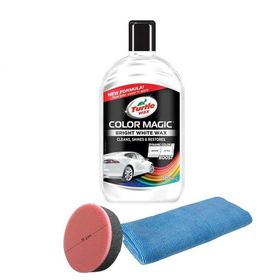 Turtle Wax 500 ml Renk Yenileyici Beyaz Cila+Sünger+Bez