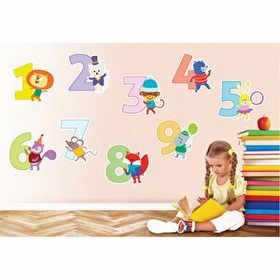 Tusador TILKI/3061 Tilki Dünyası Sevimli Sayılar Sticker