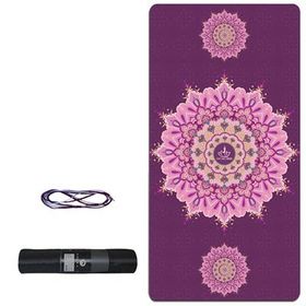 Tusi 009 Kilim Desenli Mor Yoga Matı ve Pilates Minderi