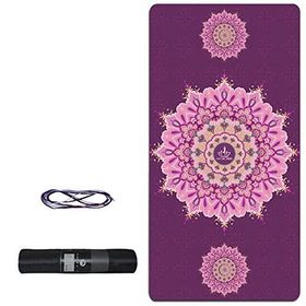 Tusi 009 Kilim Desenli Mor Yoga Matı ve Pilates Minderi