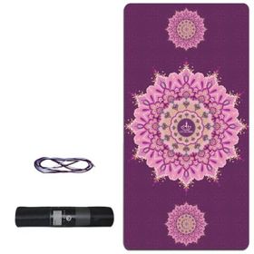 Tusi 009 Kilim Desenli Mor Yoga Matı ve Pilates Minderi
