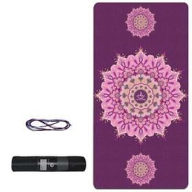Tusi 009 Kilim Desenli Mor Yoga Matı ve Pilates Minderi