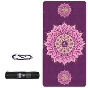 Tusi 009 Kilim Desenli Mor Yoga Matı ve Pilates Minderi