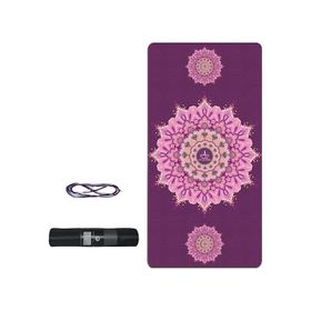 Tusi 009 Kilim Desenli Mor Yoga Matı ve Pilates Minderi