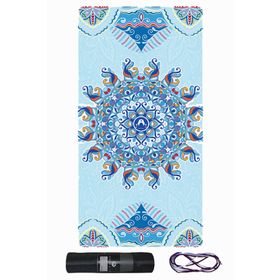 Tusi 018 Mavi Gezinti Yoga Matı ve Pilates Minderi