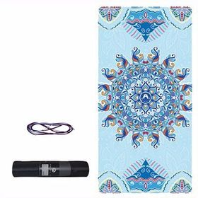 Tusi 018 Mavi Gezinti Yoga Matı ve Pilates Minderi