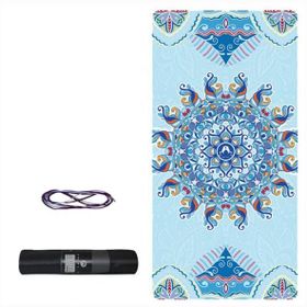 Tusi 018 Mavi Gezinti Yoga Matı ve Pilates Minderi