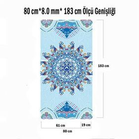 Tusi 018 Mavi Gezinti Yoga Matı ve Pilates Minderi