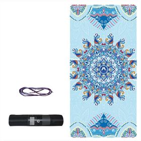 Tusi 018 Mavi Gezinti Yoga Matı ve Pilates Minderi