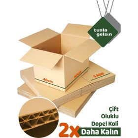 Tuşla Gelsin 60x40x40 cm 5 Adet Çift Oluklu Koli
