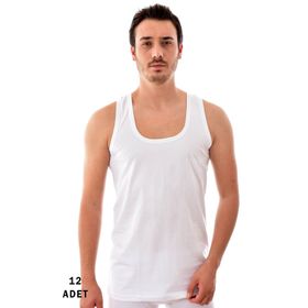 Tutku 0101-12 Beyaz 12 Adet 0101 Erkek Penye Atlet