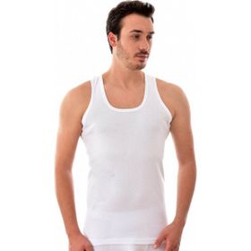 Tutku 0102 Ribana Askılı 12 Adet Beyaz Erkek Atlet