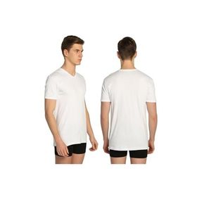 Tutku 0107 V Yaka Yarım Kol 6'lı Beyaz Erkek Atlet