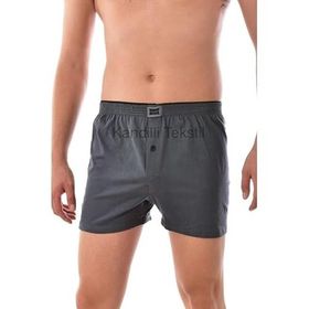 Tutku 0117 4'lü Paket Penye Düğmeli Erkek Boxer