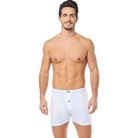 Tutku 0117 Penye Düz 6'lı Beyaz Erkek Boxer