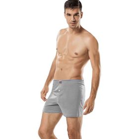 Tutku 0117 Penye Düz 6'lı Gri Erkek Boxer