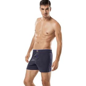 Tutku 0117 Penye Düz 6'lı Lacivert Erkek Boxer