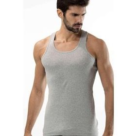 Tutku 0118 3 Adet Ribana Spor Erkek Gri Atlet