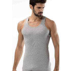 Tutku 0118 3 Adet Ribana Spor Erkek Gri Atlet