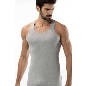 Tutku 0118 3 Adet Ribana Spor Erkek Gri Atlet