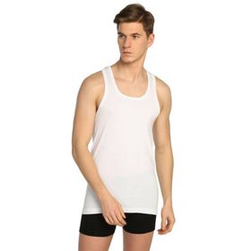 Tutku 0118 Askılı Beyaz Erkek Spor Atlet