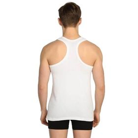 Tutku 0118 Askılı Beyaz Erkek Spor Atlet