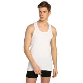 Tutku 0118 Askılı Beyaz Erkek Spor Atlet