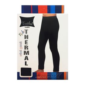 Tutku 0135 Siyah Erkek Çocuk Termal Alt İçlik