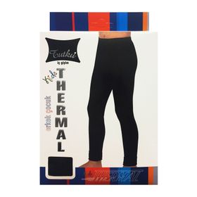 Tutku 0135 Siyah Erkek Çocuk Termal Alt İçlik
