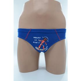 Tutku 0138 Elastan Baskılı Mavi Erkek Çocuk Külot