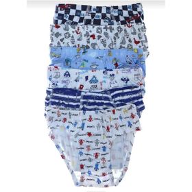 Tutku 0255 Desenli Çok Renkli 6 Adet Erkek Çocuk Slip Külot