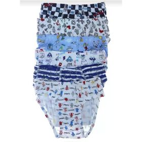 Tutku 0255 Desenli Çok Renkli 6 Adet Erkek Çocuk Slip Külot