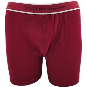 Tutku 0400 Elastan 6'li Paket Bordo Spor Erkek Boxer