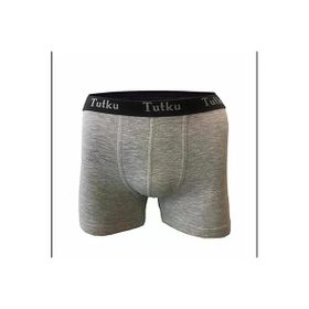 Tutku 0400 Elastan 6'li Paket Gri Spor Erkek Boxer