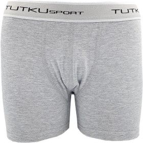 Tutku 0400 Elastan 6'li Paket Gri Spor Erkek Boxer