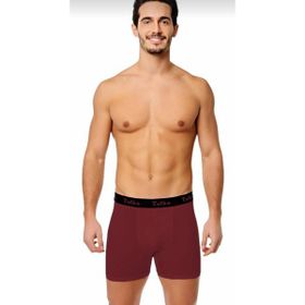 Tutku 0400 Elastan Spor 12 Adet Bordo Erkek Boxer