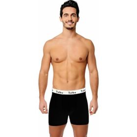 Tutku 0400 Likralı 3 Adet Siyah Erkek Sporcu Boxer
